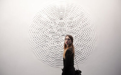 Sculture alterate dal suono, Wallwave Vibrations di Loris Cecchini