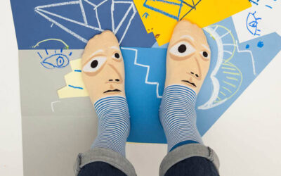 Divertenti calzini omaggiano grandi artisti, Chatty feet