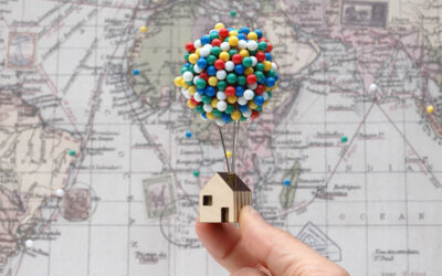 Il puntaspilli di Clive Roddy ispirato al film Up, Balloon Pin House