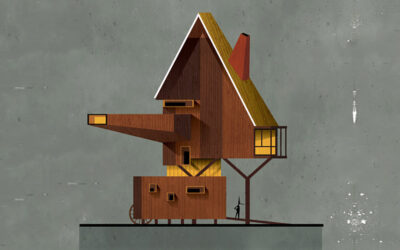 Federico Babina immagina le case dei personaggi di libri per bambini