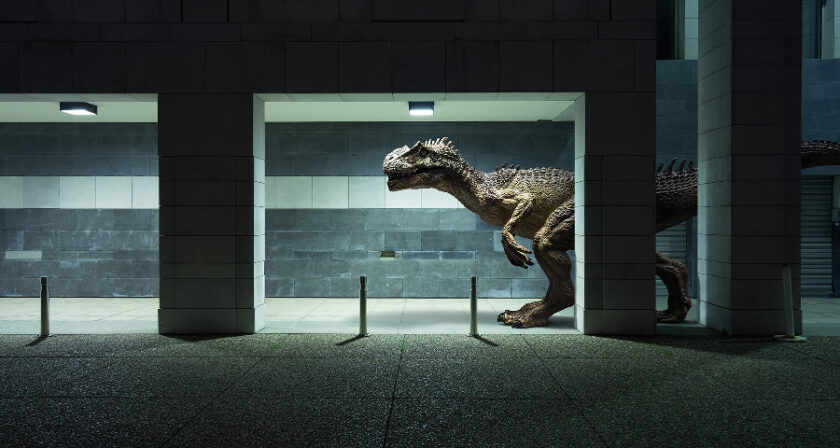 dinosauri in citta