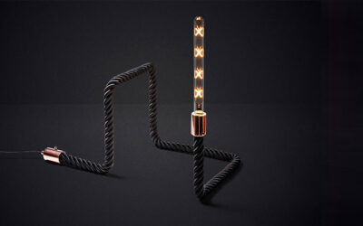 La lampada di design che si arrotola su se stessa, MID Studio