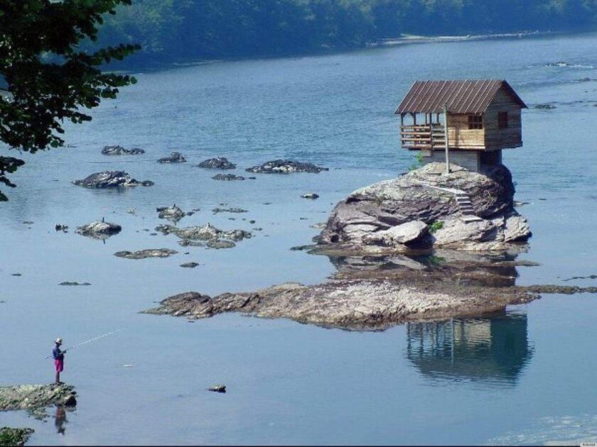 Drina river house Serbia