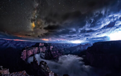 Come onde nel mare, le meravigliose nuvole nel Grand Canyon