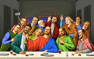 Gunduz Aghayev si è immaginato un selfie all’Ultima Cena