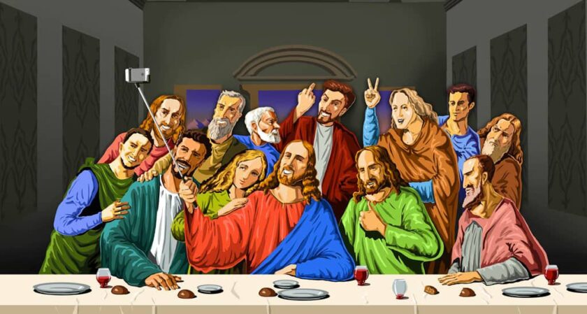selfie ultima cena