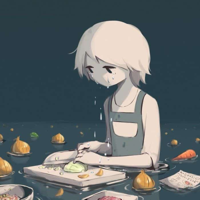illustrazione malinconica
