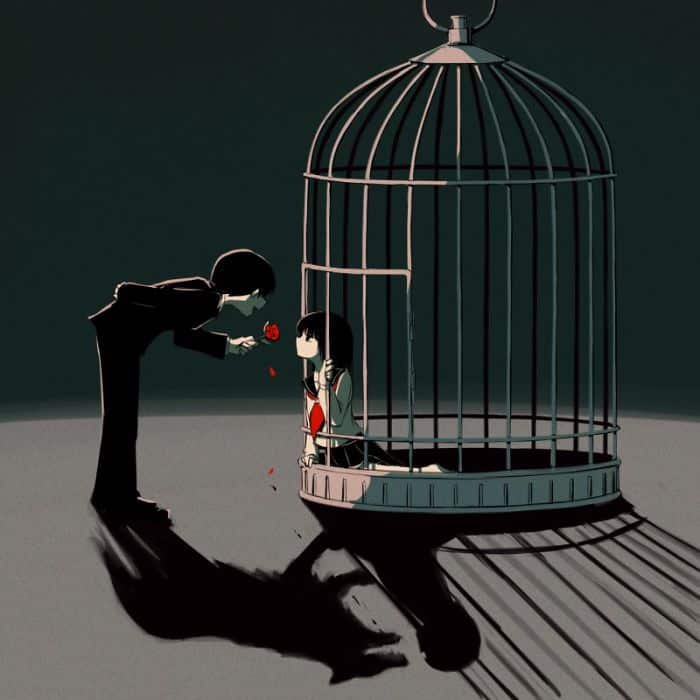 illustrazione triste