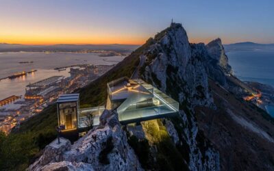 La terrazza panoramica costruita sulla Rocca di Gibilterra
