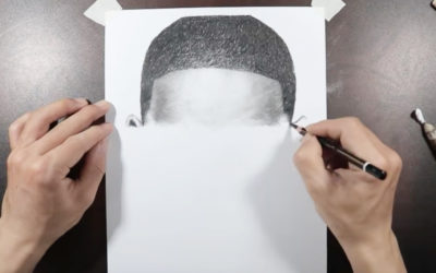 L'artista che disegna a mano come una stampante