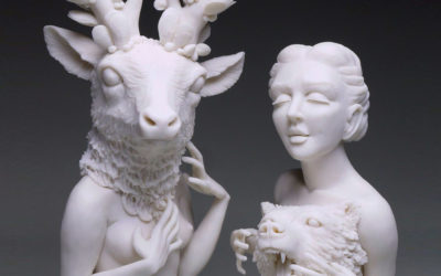 Le sculture zoo-antropomorfe di Crystal Morey