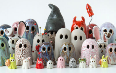 I fantasmini in ceramica di Lisa Agnetun